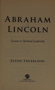 Front cover of Abraham Lincoln by Elton Trueblood