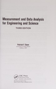 Cover of Measurement and Data Analysis for Engineering and Science, Third Edition by Patrick F. Dunn