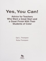 Cover of Yes, You Can! by Gail L. Thompson