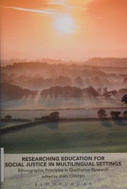 Cover of Researching Education for Social Justice in Multilingual Settings by Jean Conteh