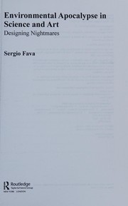Front cover of Environmental apocalypse in science and art by Sergio Fava