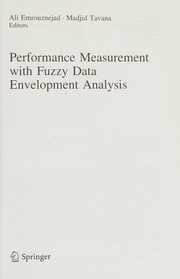 Cover of Performance Measurement with Fuzzy Data Envelopment Analysis by Ali Emrouznejad