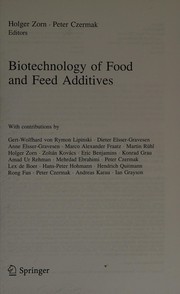 Front cover of Biotechnology of Food and Feed Additives by Holger Zorn