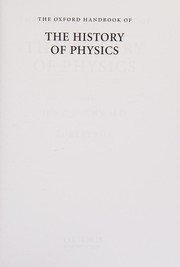 Front cover of Oxford Handbook of the History of Physics by Jed Buchwald