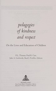 Cover of Pedagogies of Kindness and Respect by P. L. Thomas