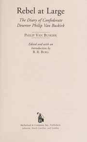 Front cover of Rebel at large by Philip C. Van Buskirk
