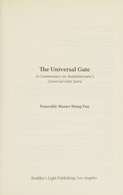 Cover of The Universal gate by Xingyun da shi