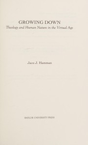 Cover of Growing Down by Jaco J. Hamman