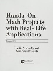 Front cover of Hands-on math projects with real-life applications by Judith A. Muschla