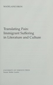 Cover of Translating pain by Madelaine Hron