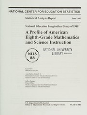 Front cover of National Education Longitudinal Study of 1988 by Laura Horn
