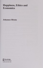 Cover of Happiness, Ethics and Economics by Johannes Hirata