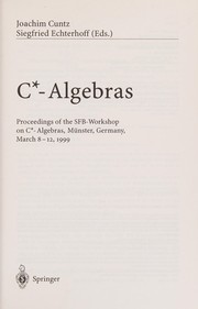 Front cover of C*-algebras by SFB-Workshop on C*-Algebras (1999 Münster, Germany)