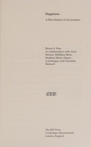 Cover of Happiness by Bruno S. Frey