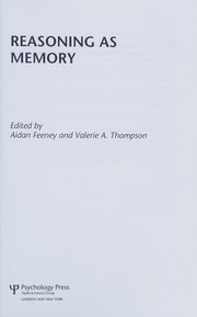 Cover of Reasoning As Memory by Aidan Feeney