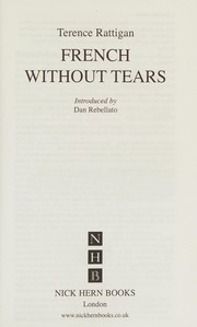 Cover of French Without Tears by Terence Rattigan