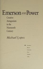 Cover of Emerson and power by Michael Lopez