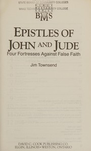 Front cover of Epistles of John and Jude by Jim Townsend