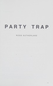 Cover of Party Trap by Ross Sutherland