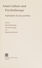 Front cover of Asian culture and psychotherapy by Wen-Shing Tseng