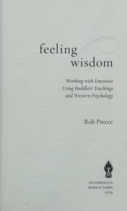 Cover of Feeling wisdom by Rob Preece