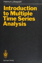 Cover of Introduction to Multiple Time Series Analysis by Helmut Lütkepohl