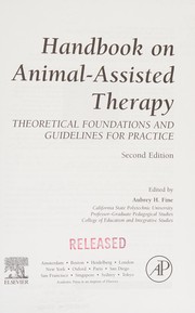 Cover of Handbook on animal-assisted therapy by Aubrey H. Fine