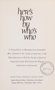 Front cover of Here's how by who's who by Jesse Grover Bell