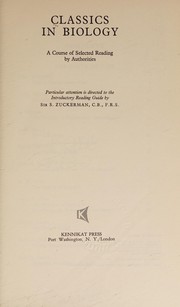 Cover of Classics in biology by Solly Zuckerman, Baron Zuckerman