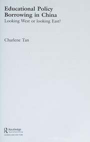 Cover of Educational policy borrowing in China by Charlene Tan