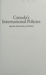 Front cover of Canada's international policies by Brian W. Tomlin