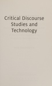 Cover of Critical Discourse Studies and Technology by Ian Roderick