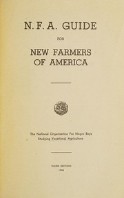 Front cover of N.F.A. guide for New Farmers of America by New Farmers of America