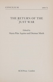 Front cover of Return of the Just War, The by D Mieth