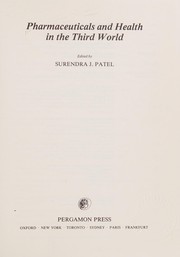 Front cover of Pharmaceuticals and health in the Third World by Surendra J. Patel