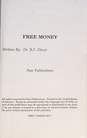 Front cover of Free money by R. F. Direct
