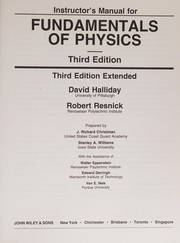 Cover of Fundamentals of Physics by Robert E. Resnick