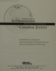 Front cover of Introduction to International Criminal Justice by Mangai Natarajan