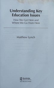 Cover of Understanding Key Education Issues by Matthew Lynch