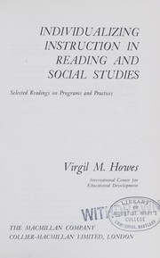 Front cover of Individualizing instruction in science and mathematics by Virgil M. Howes