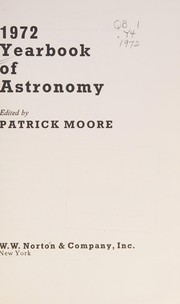 Front cover of Yearbook of astronomy by Patrick Moore