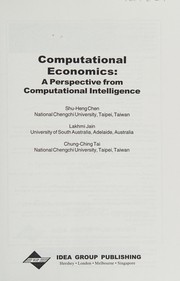 Cover of Computational economics by Shu-Heng Chen