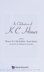 Front cover of In celebration of K.C. Hines by Bruce H. J. McKellar