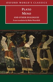 Cover of Meno and Other Dialogues by Πλάτων