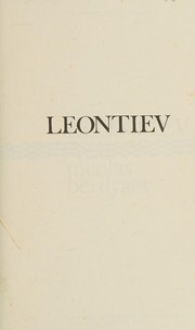 Cover of Konstantin Leontʹev by Nikolaĭ Berdi͡aev