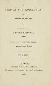 Front cover of A peep at the Esquimaux by Lady