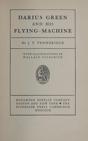 Front cover of Darius Green and his flying-machine by J. T. Trowbridge