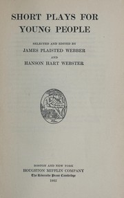Cover of Short plays for young people by Webber, James Plaisted