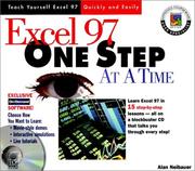 Cover of Excel 97 one step at a time by Alan R. Neibauer
