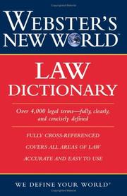 Front cover of Webster's new world law dictionary by Susan Ellis Wild